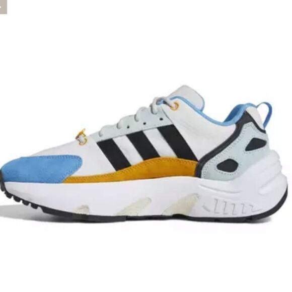 Adidas Zx 22 Boost White/Gold/Blue - Picture 2 of 12